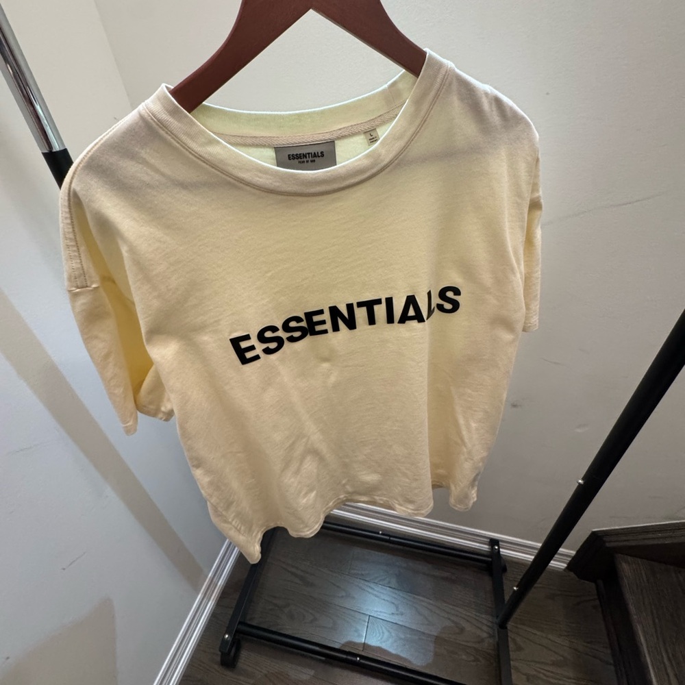 Fear of God Essentials Women's Light Yellow Tee
